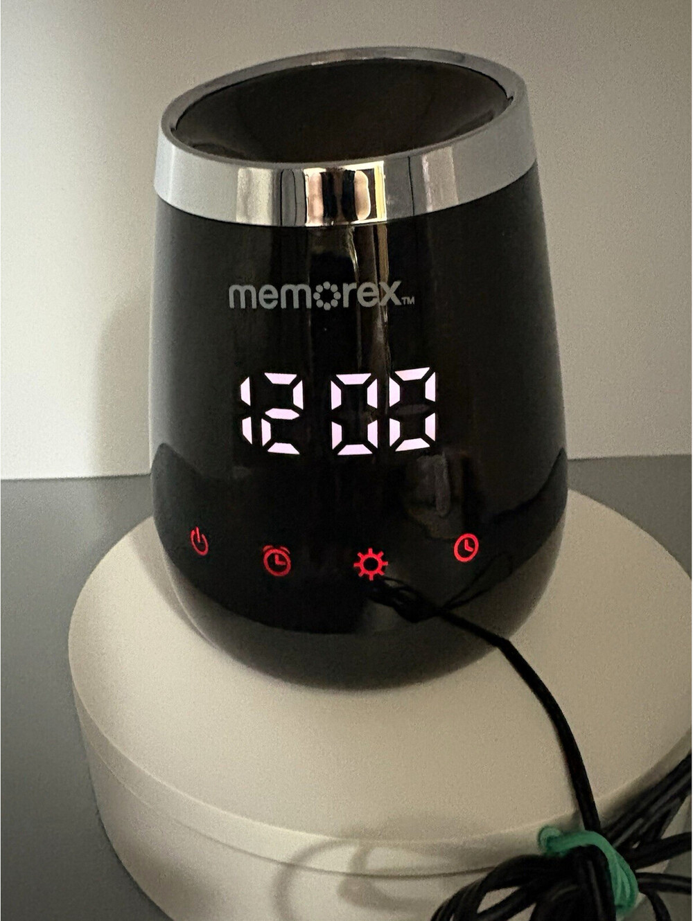 Memorex MCD338B Digital LED Alarm Clock Aromatherapy Diffuser AC Adapter Black